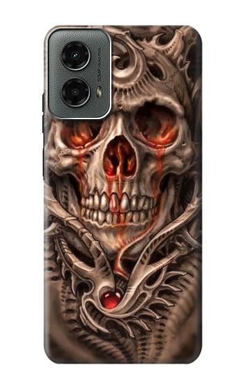 S1675 Skull Blood Tattoo Case For Motorola Moto G 5G (2024)